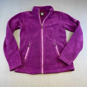 Polartec Eastern Mountain Sports Fleece Jacket‎ Full Zip Purple Outdoor Coat